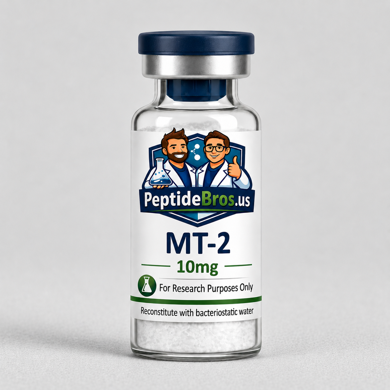 MT-2 research peptide vial — PeptideBros