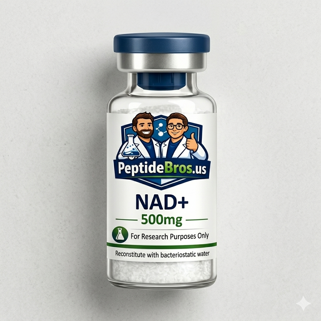 NAD+ 500mg research peptide vial — PeptideBros
