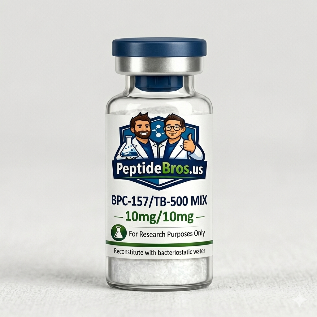 BPC-157/TB-500 MIX 20mg research peptide vial — PeptideBros