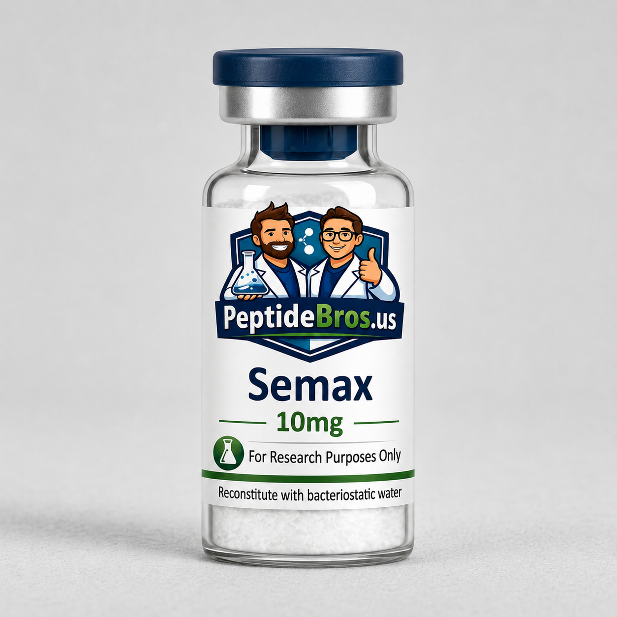 Semax 10mg research peptide vial — PeptideBros